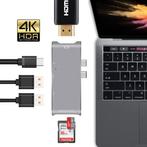 6 in 1 - Aluminium DrPhone Thunderbolt 3 - USB-C Adapter Hub, Informatique & Logiciels, Ordinateurs & Logiciels Autre, Verzenden