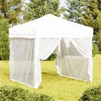 vidaXL Partytent inklapbaar met zijwanden 2x2 m wit, Verzenden, Nieuw