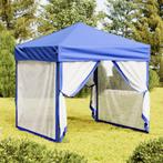 vidaXL Partytent inklapbaar met zijwanden 2x2 m blauw, Tuin en Terras, Partytenten, Verzenden, Nieuw