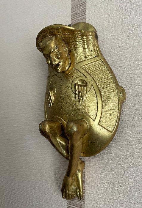 Wandpyrogène Satan - 17 cm - Antiek - Brons - 1900-1910, Antiek en Kunst, Antiek | Overige Antiek