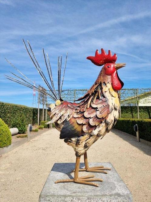 Beeldje - A rooster statue - IJzer, Antiek en Kunst, Kunst | Designobjecten
