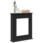 vidaXL Haardombouw 75x20x87,5 cm bewerkt hout zwart, Huis en Inrichting, Verzenden, Nieuw