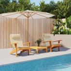 vidaXL Stoelkussens 2 st Adirondack oxford stof beige, Huis en Inrichting, Woonaccessoires | Kussens, Verzenden, Nieuw