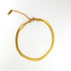 Golden Braid Anklet: Double Layered Chic