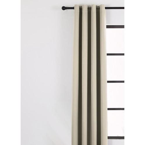Gordijn - 150 x 250 - met ringen - velvet - beige, Jardin & Terrasse, Protection solaire, Envoi