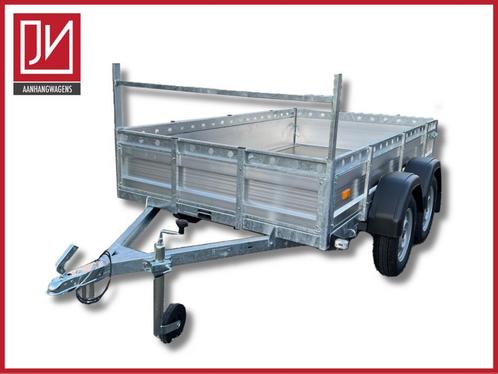 Aluminium aanhangwagen dubbel as 258 x 130, € 1400 incl. BTW, Auto diversen, Aanhangers en Bagagewagens, Nieuw, Ophalen