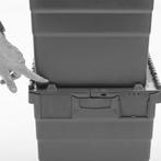 Distributiebak 600x400x416 mm Nestbaar Stapelbaar Grijs, Ophalen of Verzenden, Nieuw