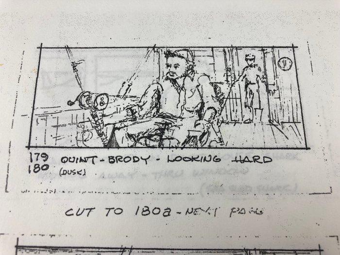 Jaws (1975) Storyboards - Roy Scheider and Richard Dreyfuss, Verzamelen, Film en Tv