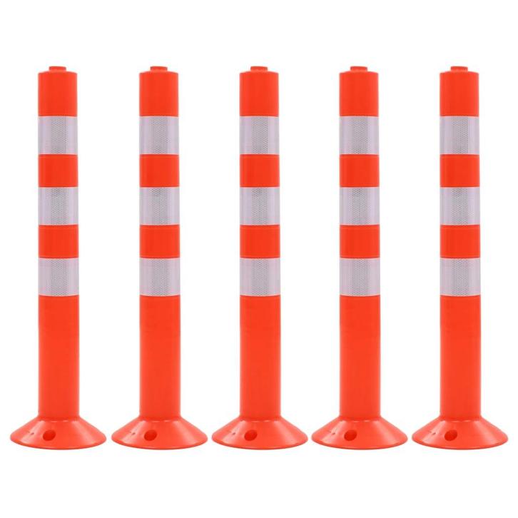 vidaXL Verkeerspalen 75 cm kunststof 5 st, Maison & Meubles, Maison & Meubles | Autre, Envoi