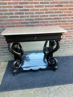 Bijzettafel - wandtafel - Eik - Biedermeier trumeau
