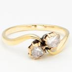 Ring - 14 karaat Geel goud - Diamant