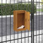 vidaXL Brievenbus Roestig 30 x 23 x 55 cm Cortenstaal, Tuin en Terras, Verzenden, Nieuw