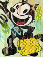 Dillon Boy (1979) - DBoy Graffiti Art Felix the Cat Cartoon, Antiek en Kunst, Kunst | Schilderijen | Modern