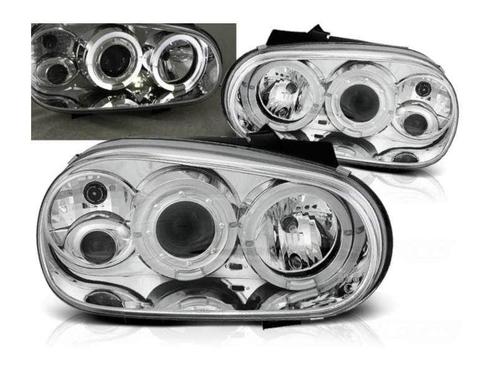Angel Eyes koplampen Chrome edition geschikt voor VW Golf 4, Auto-onderdelen, Verlichting, Nieuw, Volkswagen, Verzenden