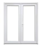 PVC Kunststof Dubbele deur  b180xh215 buitendraaiend, Nieuw, Glas, Ophalen of Verzenden, Buitendeur
