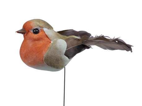 Vogeltje oranje 9.5 cm ds 6st Vogeltjes oranjerood, Hobby en Vrije tijd, Knutselen, Nieuw