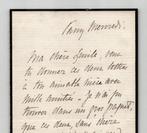 Princesse Mathilde Bonaparte - Lettre autographe signée - «, Collections