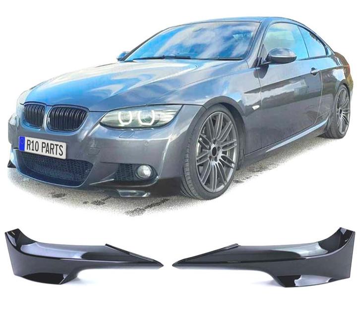 SPLITTERS PARE-CHOCS BMW E92 E93 06-10 PACK M NOIR BRILLANT, Autos : Pièces & Accessoires, Carrosserie & Tôlerie, Envoi