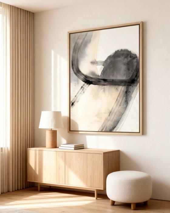 MARENA - Echoes / Black Sun Wash / 050 / XXL (No Reserve), Antiquités & Art, Art | Peinture | Moderne