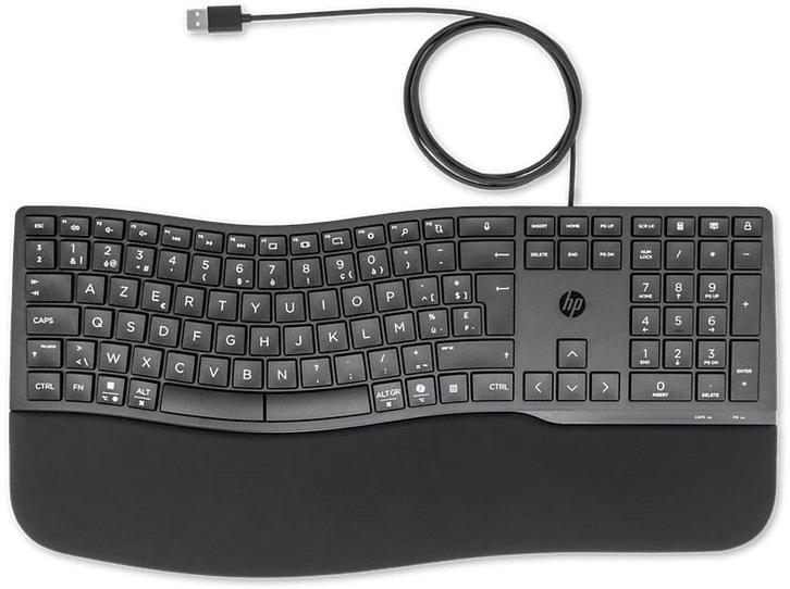 HP -  Toetsenbord 480 Comfort Azerty Zwart, Computers en Software, Toetsenborden, Bedraad, Azerty, Nieuw, Verzenden