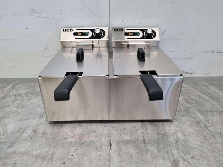 Friteuse double en acier inoxydable Friteuse 2 x 10,5 litres, Zakelijke goederen, Horeca | Overige, Verzenden
