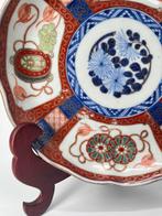 Oude Imari Somenishiki Kinrande bord - Porselein - D21.3cm-, Antiek en Kunst