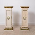 Kolom (2) - midden van de eeuw - Decoratief paar, 23 kg elk