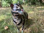 Sculptuuur voor buiten, Cat - Iron Art - Handpainted - 30 cm
