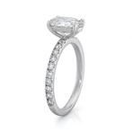 Ring - 14 karaat Witgoud - 3.32ct. tw. Diamant (Lab-grown) -, Nieuw