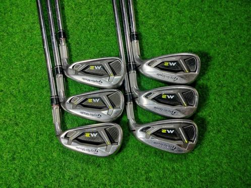 Taylormade M2 golfset 5/pw stiff flex (+0.5 inch golfclubs, Sport en Fitness, Golf, Club, Zo goed als nieuw, Overige merken, Ophalen of Verzenden