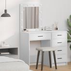 vidaXL Make-uptafel met LED-verlichting - Wit 50x41x135 cm, Huis en Inrichting, Verzenden, Nieuw