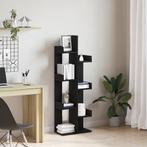 vidaXL Boekenkast Zwart Eiken 48x25,5x140 cm Gelamineerd, Huis en Inrichting, Verzenden, Nieuw