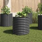 vidaXL Plantenbak verhoogd 80x80x81 cm gegalvaniseerd staal, Tuin en Terras, Verzenden, Nieuw