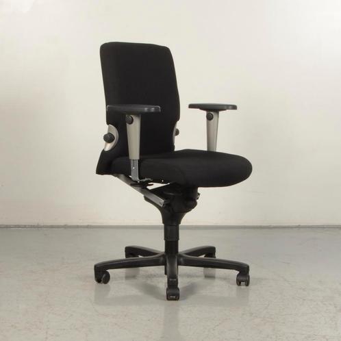 Bureaustoel Haworth Comforto 77 - Zwart - Nieuwe gasveer, Huis en Inrichting, Bureaustoelen, Gebruikt, Ophalen of Verzenden