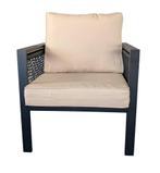 Loungeset Rope 5 persoons aluminium, Tuin en Terras, 5 zitplaatsen, Ophalen of Verzenden, Loungeset, Bank