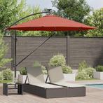 vidaXL Parasol Terracotta 294 x 294 x 248 cm Polyester en, Tuin en Terras, Verzenden, Nieuw