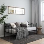 vidaXL Slaapbank metaal zwart 90x200 cm, Verzenden, Nieuw