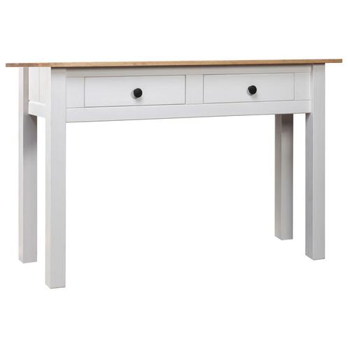 vidaXL Table console Blanc 110x40x72 cm Pin solide Gamme, Maison & Meubles, Tables | Tables de salon, Neuf, Envoi