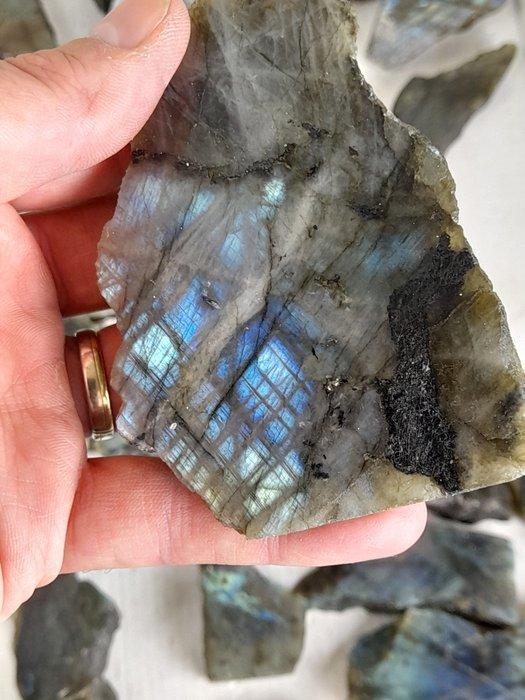 Labrodoriet edelsteen plakken met flash- 2 kg, Verzamelen, Mineralen en Fossielen