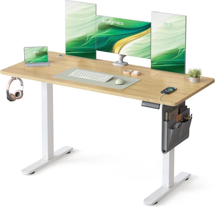Zit sta bureau 140x60 cm - hoogte verstelbaar 72 t/m 120 cm, Huis en Inrichting, Bureaus, Verzenden
