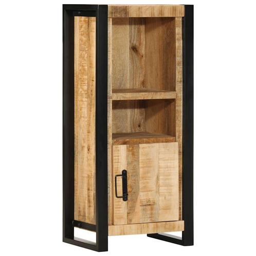 vidaXL Badkamerkast 40x30x90 cm massief ruw mangohout, Huis en Inrichting, Badkamer | Badkamermeubels, Nieuw, Verzenden