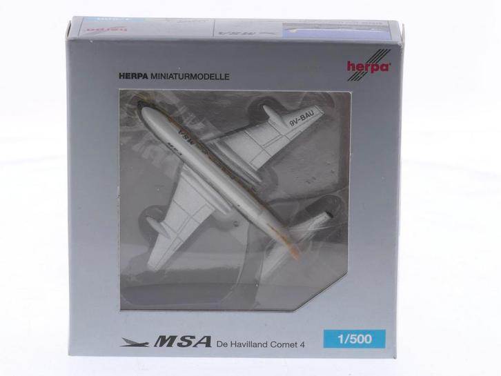 Schaal 1:500 Herpa 515443 De Havilland Comet 4 MSA Malays..., Hobby en Vrije tijd, Modelbouw | Vliegtuigen en Helikopters, Zo goed als nieuw