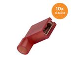 Vlakstekerhuls Geïsoleerd Haaks Rood 10 Stuks, Ophalen of Verzenden, Nieuw