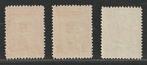 Curaçao 1916 - Complete set Wilhelmina - NVPH 68/70, Timbres & Monnaies, Timbres | Pays-Bas