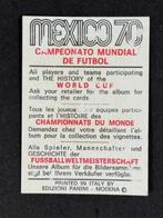 1970 Panini World Cup Mexico 70 - Brasil: Ado - 1 Card -, Collections