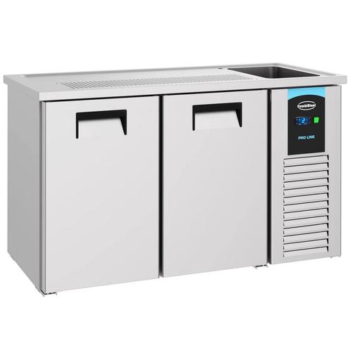 Bierkoeler | PRO LINE | RVS | 2 Deuren Links + 1 Spoelbak, Zakelijke goederen, Horeca | Keukenapparatuur, Nieuw in verpakking