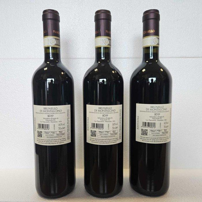 2019 Piancornello - Brunello di Montalcino - 3 Flessen (0.75, Verzamelen, Wijnen