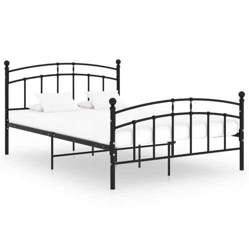 vidaXL Bedframe metaal zwart 200x200 cm, Huis en Inrichting, Slaapkamer | Bedden, Nieuw, Verzenden