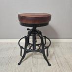 Tabouret - Tabouret pivotant - réglable en hauteur - Cuir,