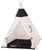 Speeltent Tipitent Wigwam - Zwart/Wit Katoen - Retour Dea..., Kinderen en Baby's, Verzenden, Nieuw